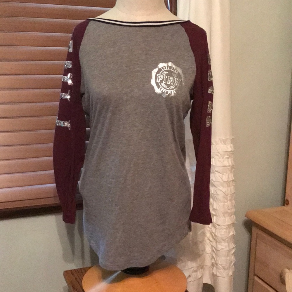 Victoria’s Secret Pink baseball tee